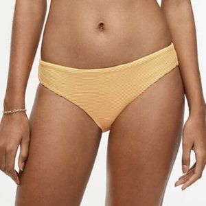 J. Crew Rib Surf Hipster Bikini Bottom Warm Clementine Size S